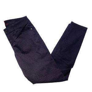 ELLE cheetah print purple skinny jeans size 10